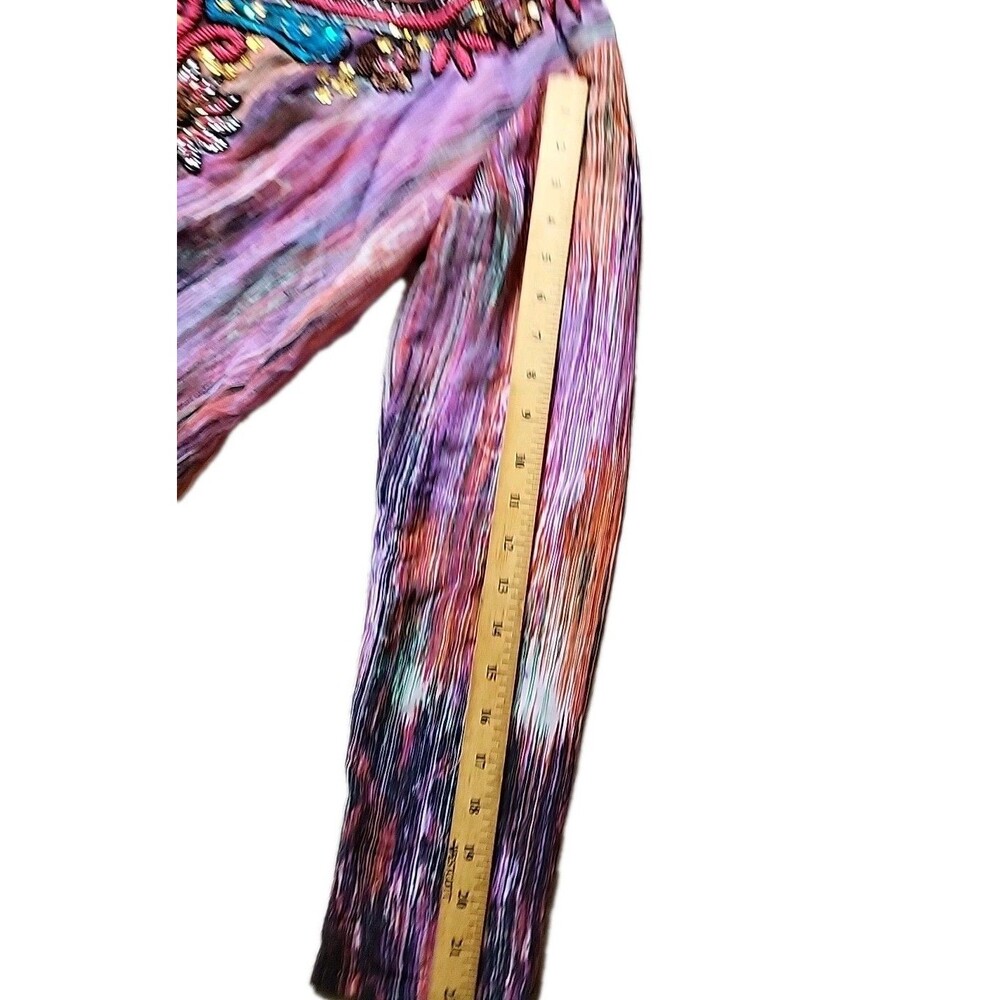 LUCKY & COCO WOMEN'S  SMALL TUNIC BEACH WEAR SWIMSUIT COVER UP HEAVILY BEADED - Picture 5 of 10